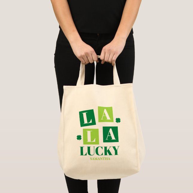 La La Lucky St. Patrick’s Day Tygkasse (Framsida (produkt))