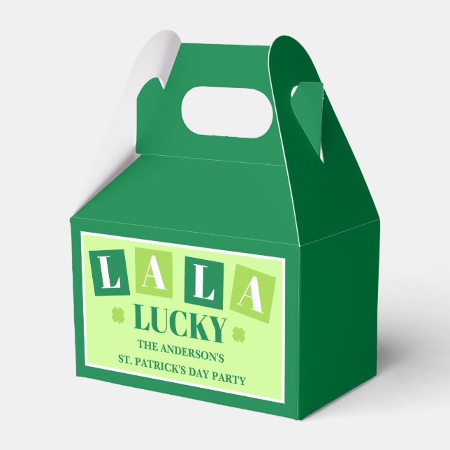 La La Lucky St. Patrick's Day-firande Presentaskar (Framsidan Sidan)
