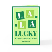 La La Lucky St. Patrick's Day-kort