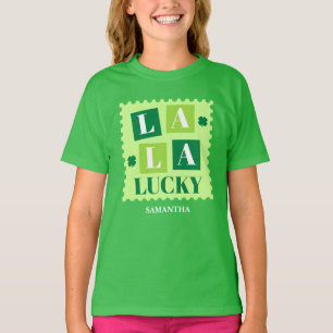 La La Lucky St. Patrick's Day Personlig Barn T Shirt