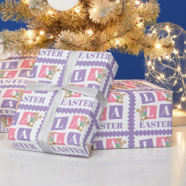 La La Påskharen Pastellinslagspapper Presentpapper