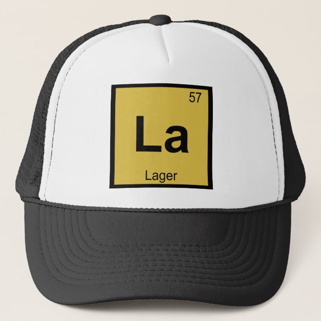 La - Lager Ölkemi Periodiska Systemet Symbol Keps (Framsida)