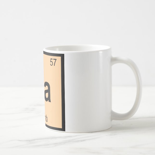 La - Lambkemi Periodic Bord Symbol Kaffemugg (Höger)