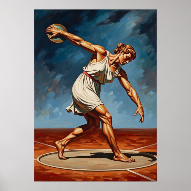 LA LANCEUSE DE DISQUE (Discus Thrower) Poster (Framsidan)