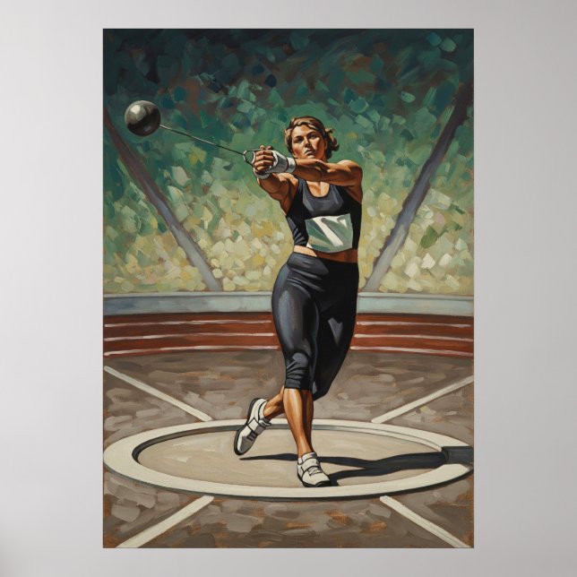 LA LANCIATRICE DEL MARTELLO (Hammervirvret) Poster (Framsidan)