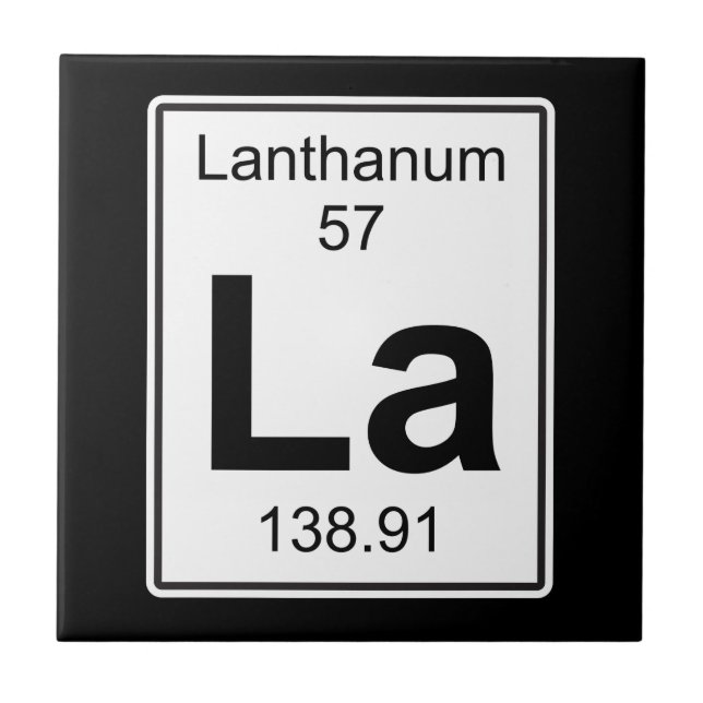 La - Lanthanum Kakelplatta (Framsidan)