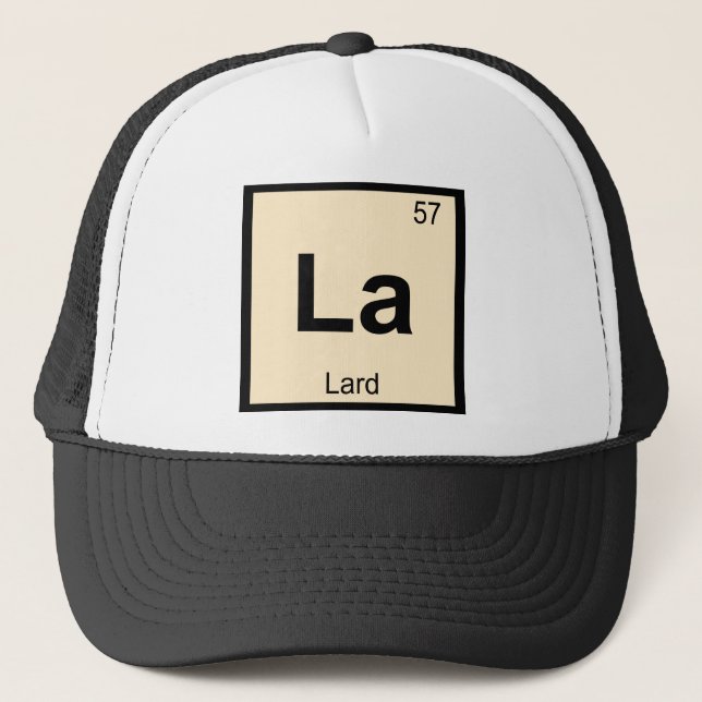 La - Lard Kemi Periodiska Systemet Symbol Truckerkeps (Framsida)