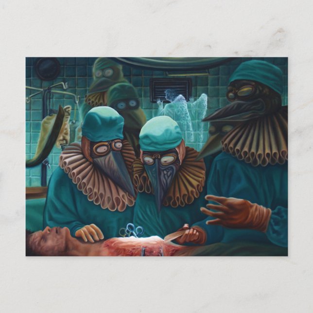 La leçon d'anatomie vykort (Framsida)