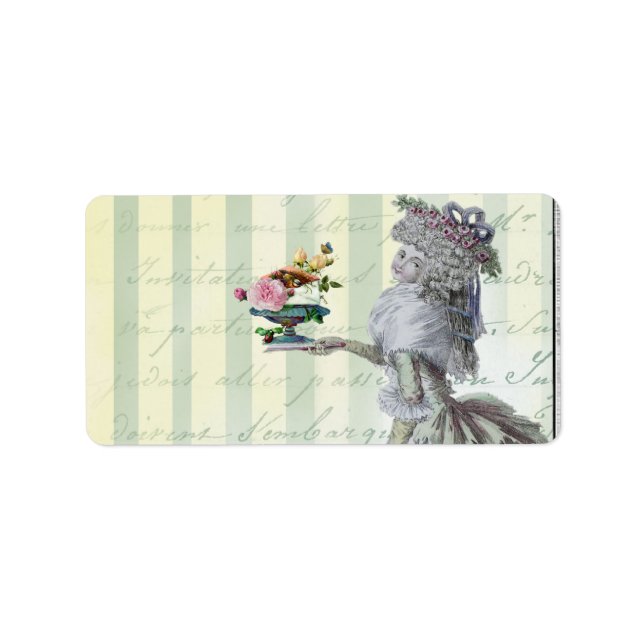 La Lettre D'kärlek Adressetikett (Framsidan)