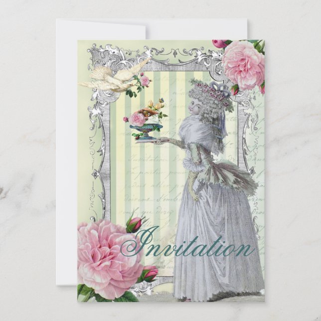 La Lettre D'kärlek Inbjudningar (Framsida)