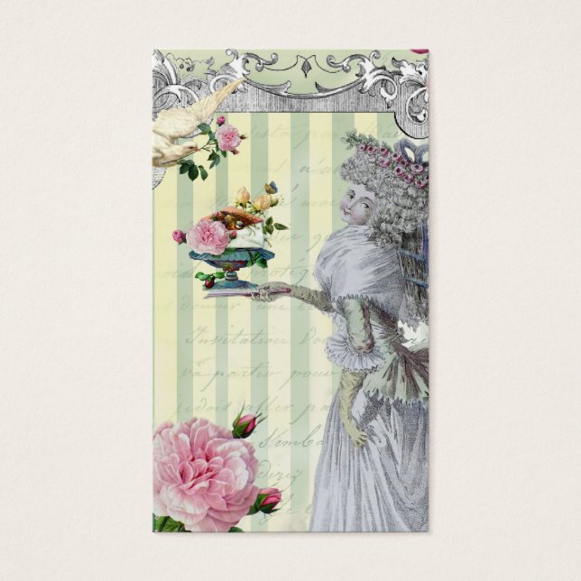 La Lettre D'kärlek-presentens märkre/märkre Visitkort (Framsidan)