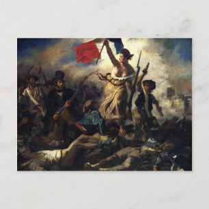 La liberté guidant le peuple vykort