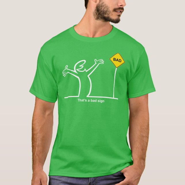 La Linea Bad Sign vintage T Shirt (Framsida)