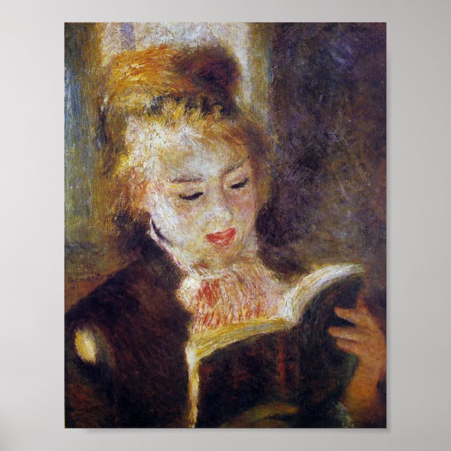 La Liseuse (läsaren) - Pierre Auguste Renoir Poster (Framsidan)