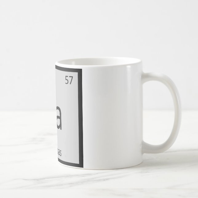 La - Llamas Kemi Periodiska Systemet Element Kaffemugg (Höger)