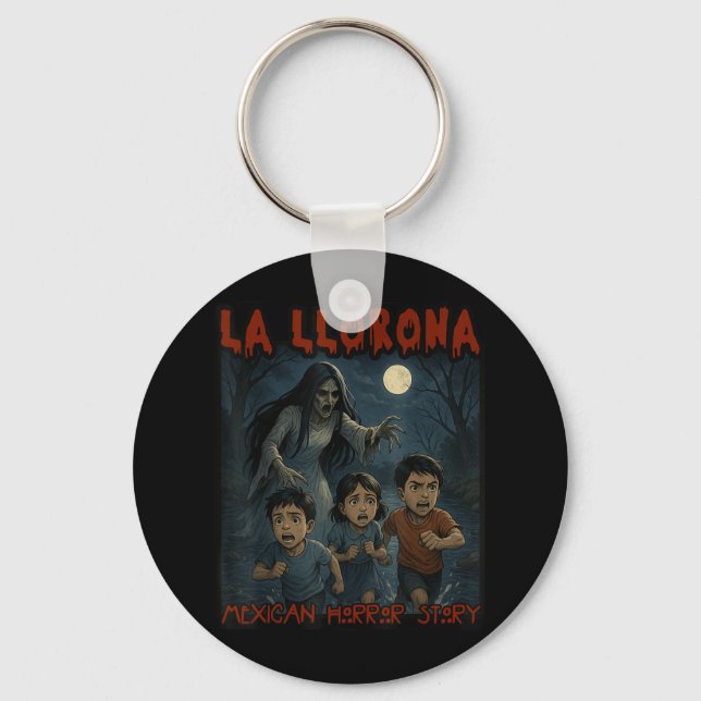 La Llorona Mexican Fantastisk spanska Halloween Nyckelring (Framsida)