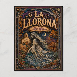 La Llorona New Mexico Popcut Legends Vykort