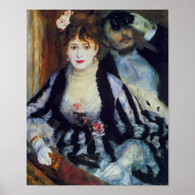 La Loge by Auguste Renoir Fine Art Print Poster (Framsidan)