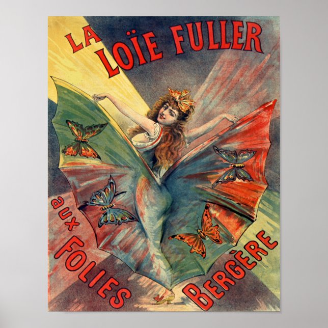 La Loie Fuller aux Folies Bergere Poster (Framsidan)