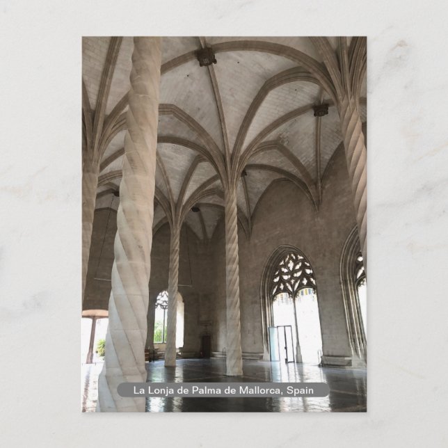 La Lonja de Palma de Mallorca, Spanien Helg Vykort (Framsida)