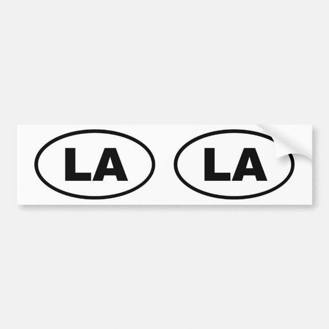 LA Los Angeles Bildekal (Framsidan)