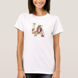 LA Los Angeles Blommigt Tri-Blend Shirt T Shirt