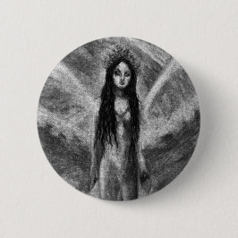 La Luna Mörk Ängla Fe Féminim Goth Kvinna Original Knapp