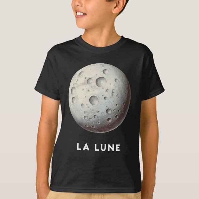 La Lune / Måne - Classic Planet Tee T-Shirt (Framsida)