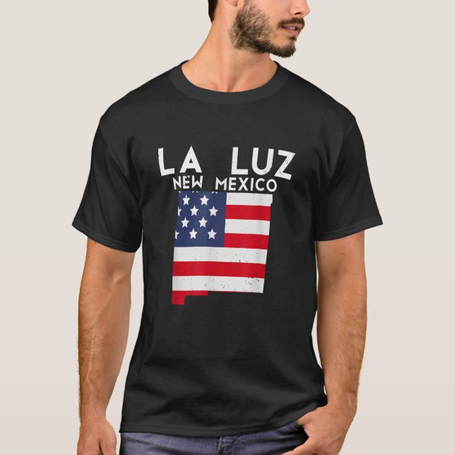 LA LUZ USA: s USA: s resning New Mexican New Me T Shirt (Framsida)