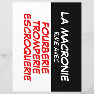 La Macronie Fourberie Tromperie Escroquerie papper