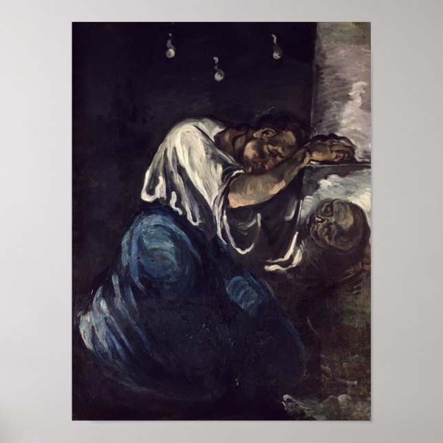 La Madeleine, La Douleur, c.1869 Poster (Framsidan)