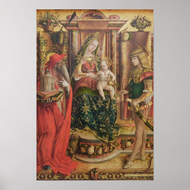 La Madonna della Rondine, efter 1490 Poster (Framsidan)