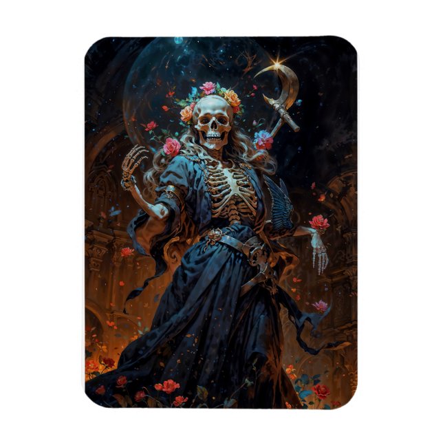 La Madre del Último Suspiro Santa Muerte Magnet (Vertikal)