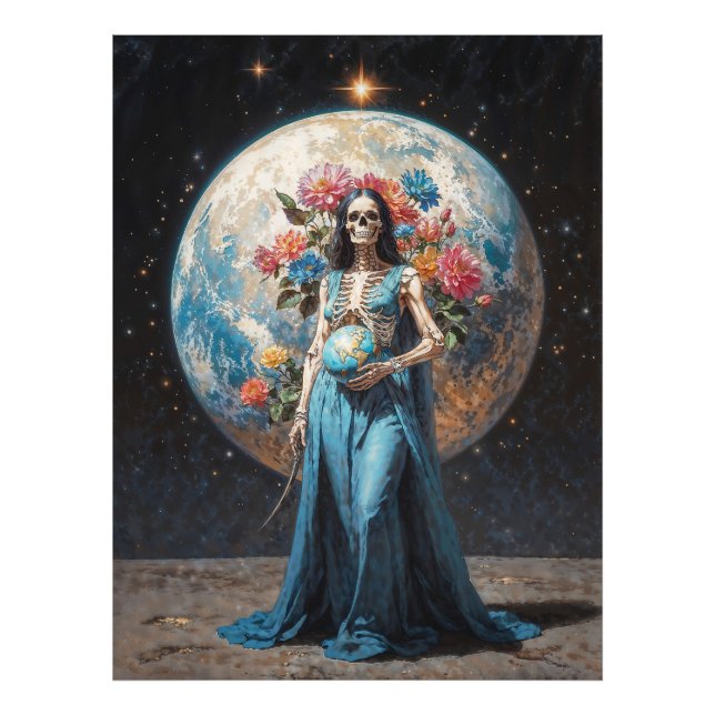 La Madrina Santa Muerte Fototryck (Framsidan)