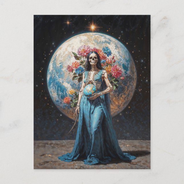 La Madrina Santa Muerte Vykort (Framsida)