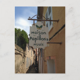 La Maison Des Papillons Musee-vykort Vykort