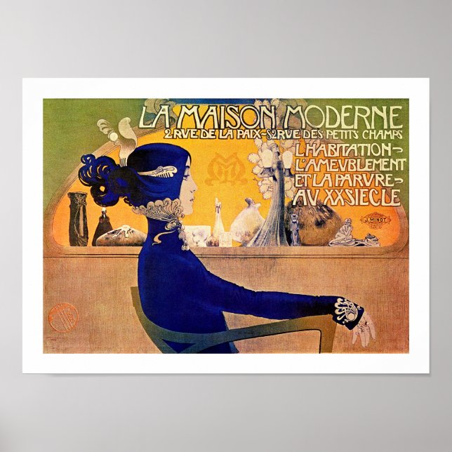 La Maison Moderne - Art nouveau Print by M. Orazi Poster (Framsidan)