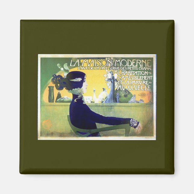La Maison Moderne Art Noveau Magnet (Framsidan)