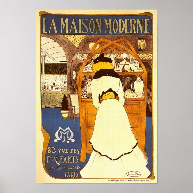 La Maison Moderne, Maurice Biais Poster (Framsidan)