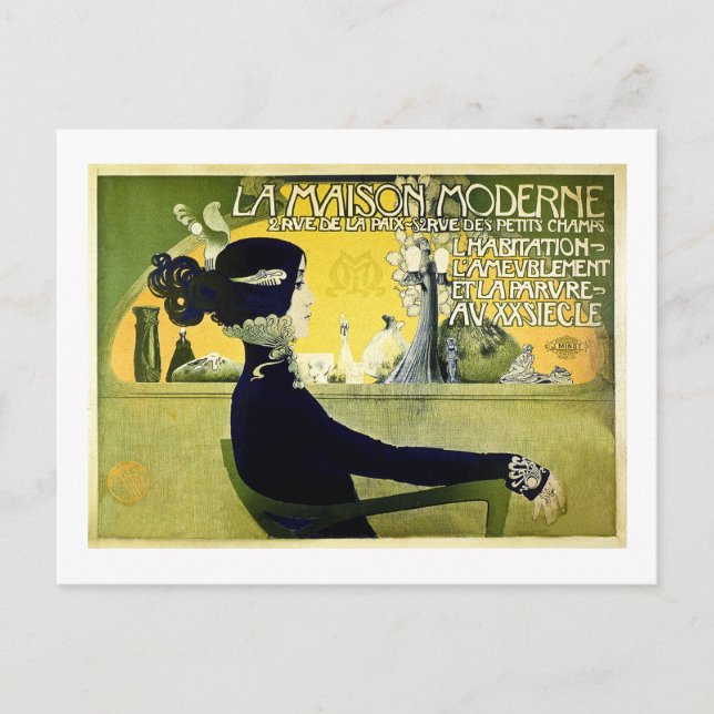 La Maison Moderne - Vintagen 1905 Vykort (Framsida)