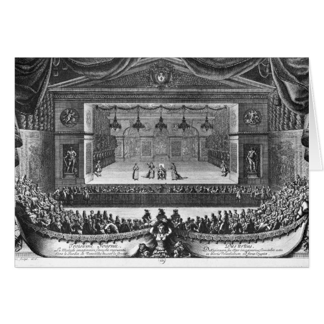 La Malade Imaginaire för den tredje dagen ' Hälsningskort (Framsidan Horizontal)