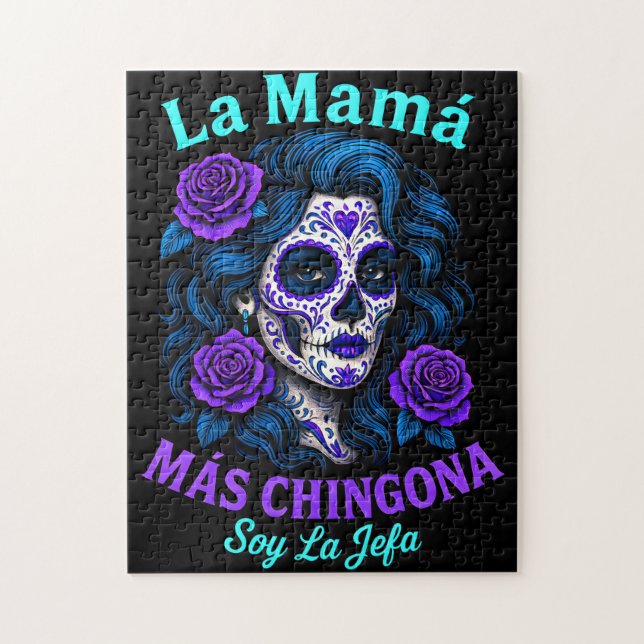 La Mamá Más Chingona Funny Spain Mamma Pussel (Vertikal)