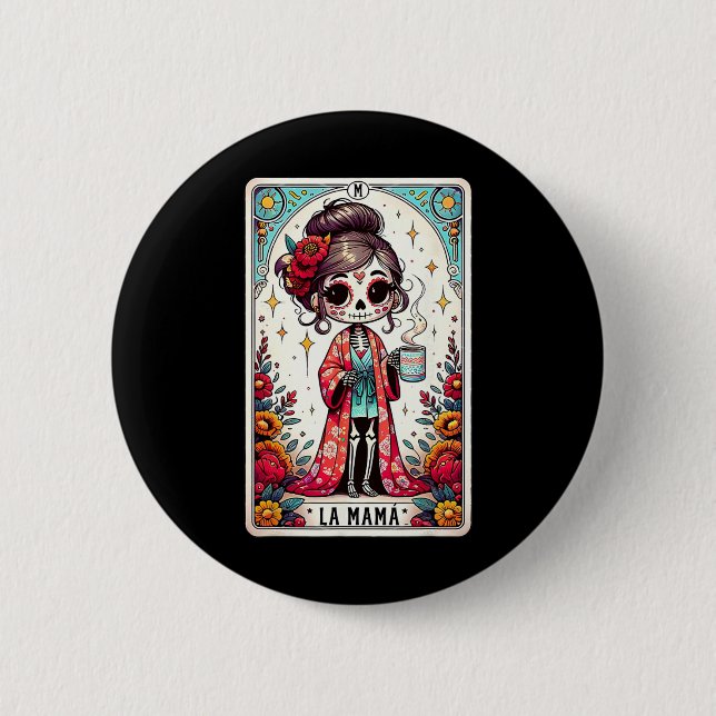 La Mamá Tarot Card Lusnyj Mexikanska Mamma Spanska Knapp (Framsida)