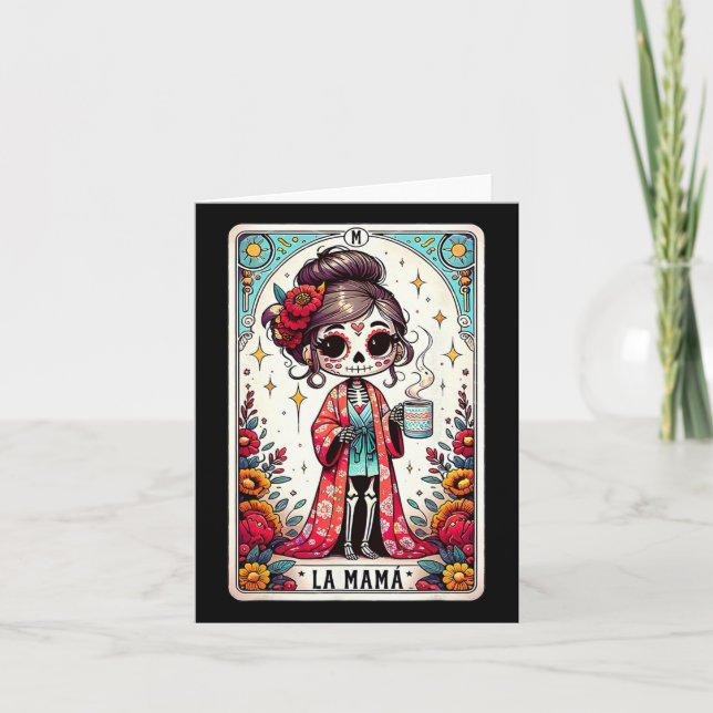 La Mamá Tarot-kort Rolig mexikansk mamma Spansk mo Kort (Framsida)