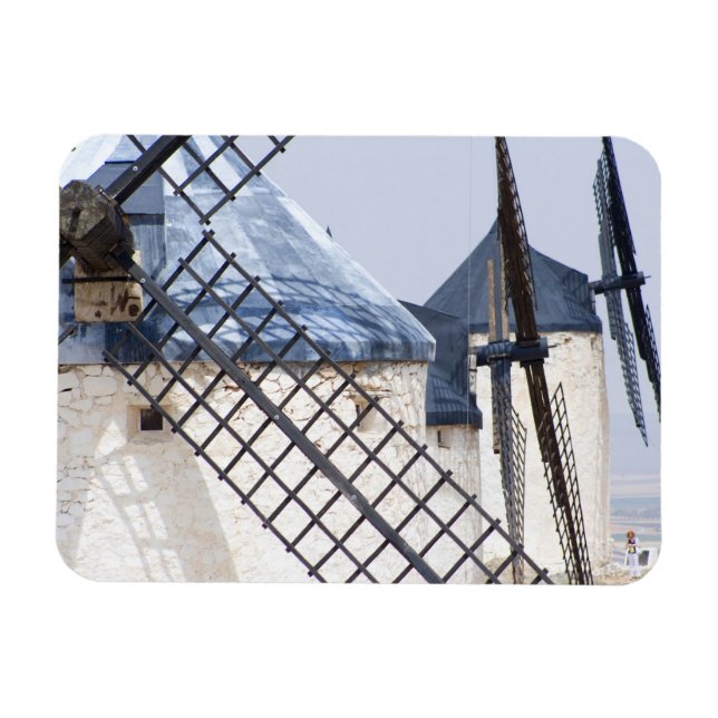 La Mancha, Spanien. Don Quixote som berömdes för a Magnet (Horisontell)