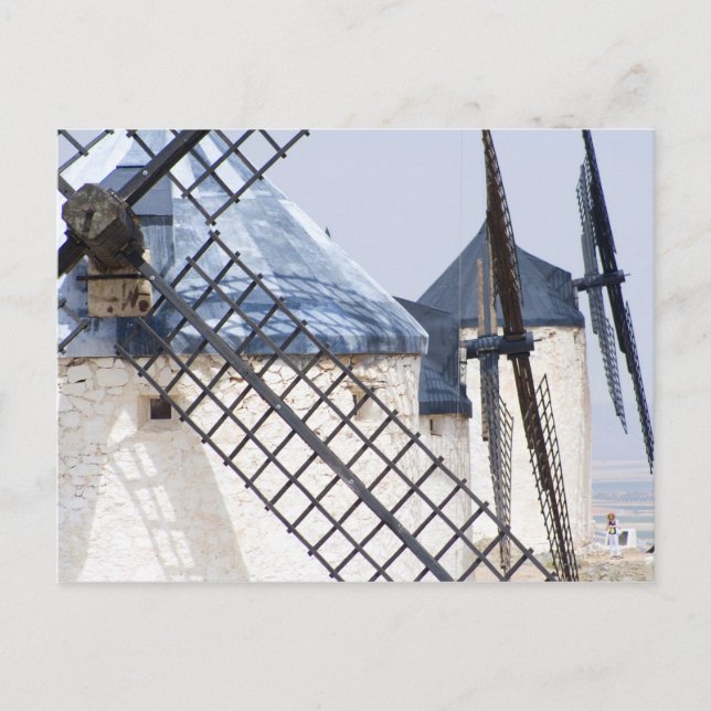 La Mancha, Spanien. Don Quixote som berömdes för a Vykort (Framsida)