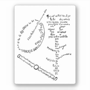 La Mandoline, l'oeillet le bambou, Apollinaire Klistermärken