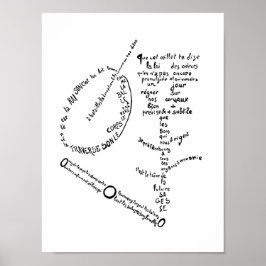 La Mandoline, l'oeillet le bambou, Apollinaire Poster