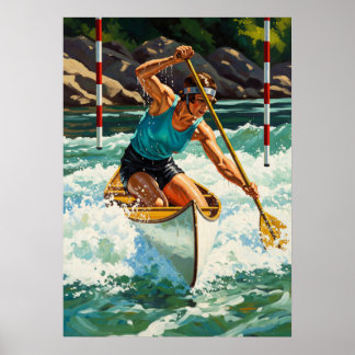 LA MANEUVER DU CANOË (Canoe Maneuver) Poster