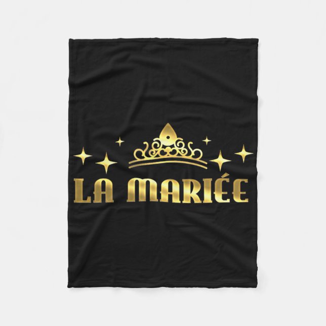 La Mariée Bride Squad Bachelorette Party Bröllop G Fleecefilt (Framsidan)